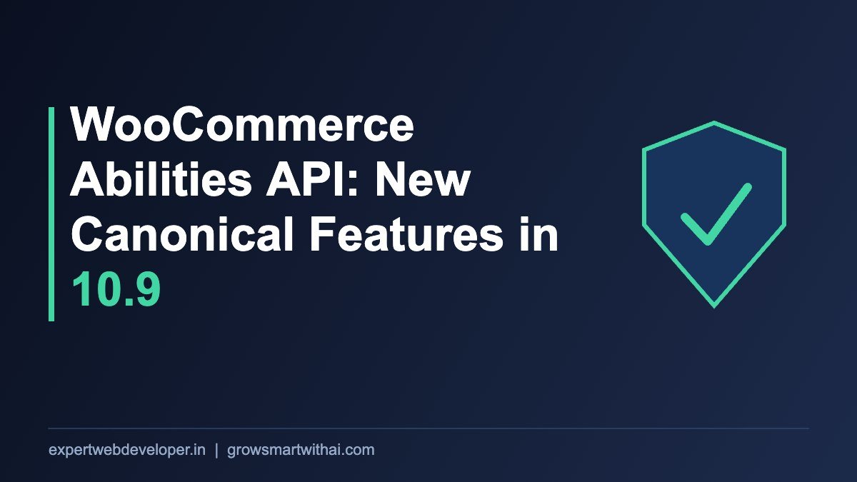 Cover image: WooCommerce Abilities API: New Canonical Features in 10.9